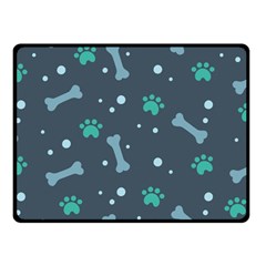 Bons Foot Prints Pattern Background Fleece Blanket (small) by Salman4z