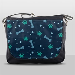 Bons Foot Prints Pattern Background Messenger Bag by Salman4z