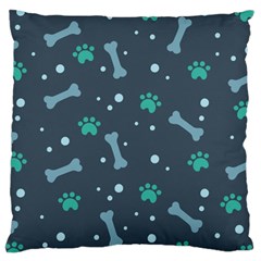 Bons Foot Prints Pattern Background Large Cushion Case (one Side) by Salman4z