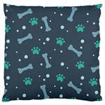 Bons Foot Prints Pattern Background Large Cushion Case (One Side) Front