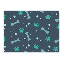 Bons Foot Prints Pattern Background Two Sides Premium Plush Fleece Blanket (mini) by Salman4z