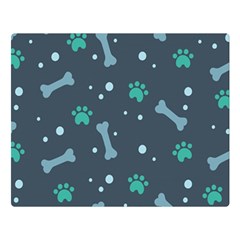 Bons Foot Prints Pattern Background Two Sides Premium Plush Fleece Blanket (large) by Salman4z