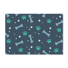 Bons Foot Prints Pattern Background Crystal Sticker (a4) by Salman4z