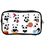 Playing Panda Cartoon Toiletries Bag (One Side) Front