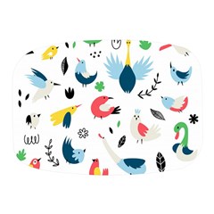 Vector Set Isolates With Cute Birds Scandinavian Style Mini Square Pill Box by Salman4z