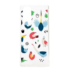 Vector Set Isolates With Cute Birds Scandinavian Style Samsung Galaxy Note 20 Tpu Uv Case by Salman4z