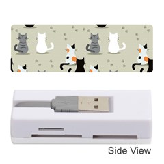 Cute Cat Seamless Pattern Memory Card Reader (stick) by Salman4z