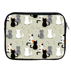 Cute Cat Seamless Pattern Apple Ipad 2/3/4 Zipper Cases by Salman4z