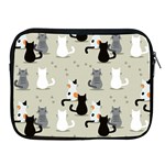 Cute Cat Seamless Pattern Apple iPad 2/3/4 Zipper Cases Front