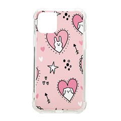 Cartoon Cute Valentines Day Doodle Heart Love Flower Seamless Pattern Vector Iphone 11 Pro 5 8 Inch Tpu Uv Print Case by Salman4z