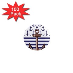 Anchor Background Design 1  Mini Magnets (100 Pack)  by Salman4z