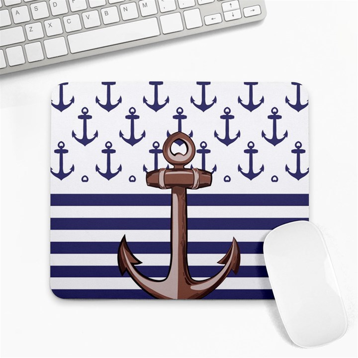 Anchor Background Design Large Mousepad