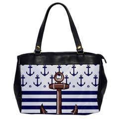 Anchor Background Design Oversize Office Handbag by Salman4z