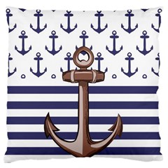 Anchor Background Design Large Cushion Case (two Sides) by Salman4z