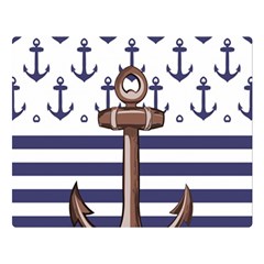 Anchor Background Design Premium Plush Fleece Blanket (large) by Salman4z