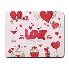 Hand Drawn Valentines Day Element Collection Small Mousepad by Salman4z