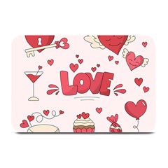 Hand Drawn Valentines Day Element Collection Plate Mats by Salman4z