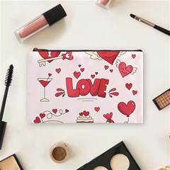 Hand Drawn Valentines Day Element Collection Cosmetic Bag (medium) by Salman4z