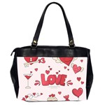 Hand Drawn Valentines Day Element Collection Oversize Office Handbag (2 Sides) Back