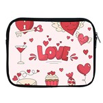 Hand Drawn Valentines Day Element Collection Apple iPad 2/3/4 Zipper Cases Front