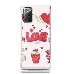 Hand Drawn Valentines Day Element Collection Samsung Galaxy Note 20 Tpu Uv Case by Salman4z