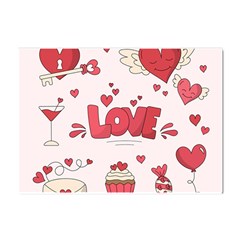 Hand Drawn Valentines Day Element Collection Crystal Sticker (a4) by Salman4z