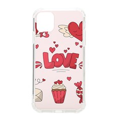 Hand Drawn Valentines Day Element Collection Iphone 11 Tpu Uv Print Case by Salman4z