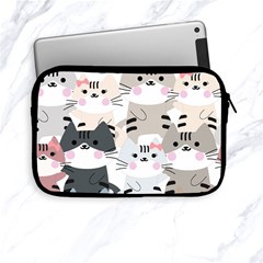 Cute Cat Couple Seamless Pattern Cartoon Apple Ipad Mini Zipper Cases by Salman4z