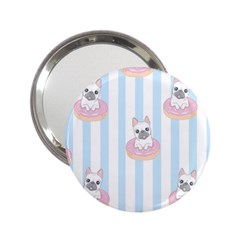 French Bulldog Dog Seamless Pattern 2.25  Handbag Mirrors