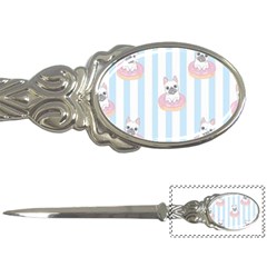 French Bulldog Dog Seamless Pattern Letter Opener