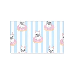 French Bulldog Dog Seamless Pattern Sticker Rectangular (10 pack)