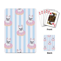 French Bulldog Dog Seamless Pattern Playing Cards Single Design (Rectangle)