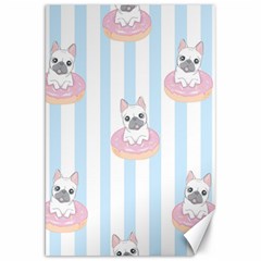 French Bulldog Dog Seamless Pattern Canvas 20  x 30 