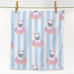 French Bulldog Dog Seamless Pattern Face Towel