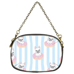 French Bulldog Dog Seamless Pattern Chain Purse (One Side)