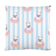 French Bulldog Dog Seamless Pattern Standard Cushion Case (One Side)