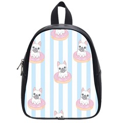 French Bulldog Dog Seamless Pattern School Bag (small) by Salman4z