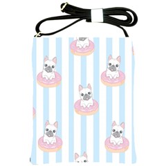 French Bulldog Dog Seamless Pattern Shoulder Sling Bag