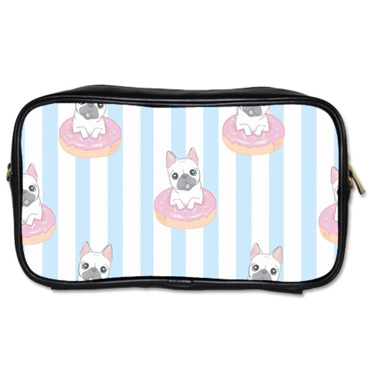 French Bulldog Dog Seamless Pattern Toiletries Bag (Two Sides)