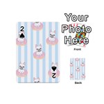 French Bulldog Dog Seamless Pattern Playing Cards 54 Designs (Mini) Front - Spade2