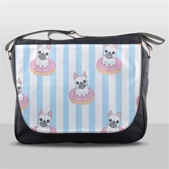 French Bulldog Dog Seamless Pattern Messenger Bag