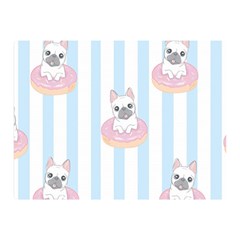 French Bulldog Dog Seamless Pattern Two Sides Premium Plush Fleece Blanket (Mini)