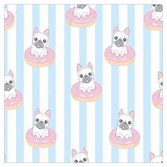 French Bulldog Dog Seamless Pattern Lightweight Scarf 