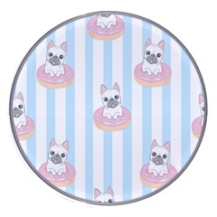 French Bulldog Dog Seamless Pattern Wireless Fast Charger(white) by Salman4z