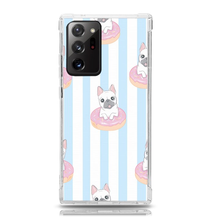 French Bulldog Dog Seamless Pattern Samsung Galaxy Note 20 Ultra TPU UV Case