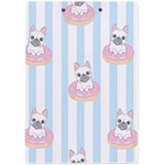 French Bulldog Dog Seamless Pattern A4 Acrylic Clipboard Back