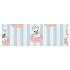 French Bulldog Dog Seamless Pattern Banner And Sign 6  X 2  by Salman4z