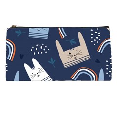 Colorful Cute Cat Seamless Pattern Pencil Case by Salman4z