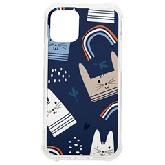 Colorful Cute Cat Seamless Pattern iPhone 12 mini TPU UV Print Case	