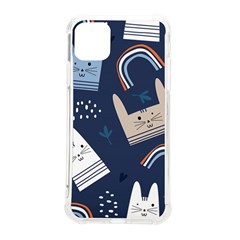 Colorful Cute Cat Seamless Pattern iPhone 11 Pro Max 6.5 Inch TPU UV Print Case